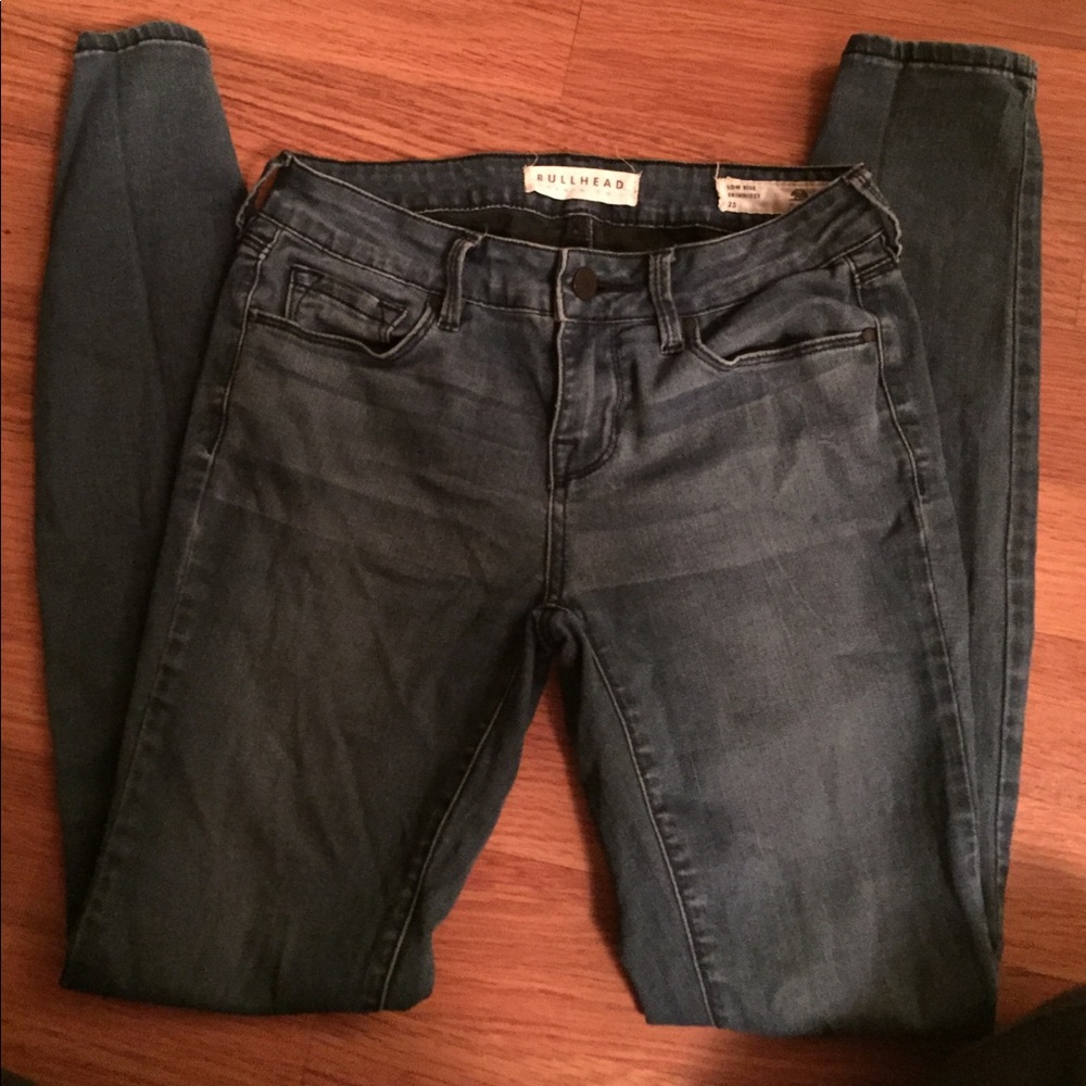 ❤️MEDIUM WASH BULLHEAD LOW RISE SKINNY JEGGING